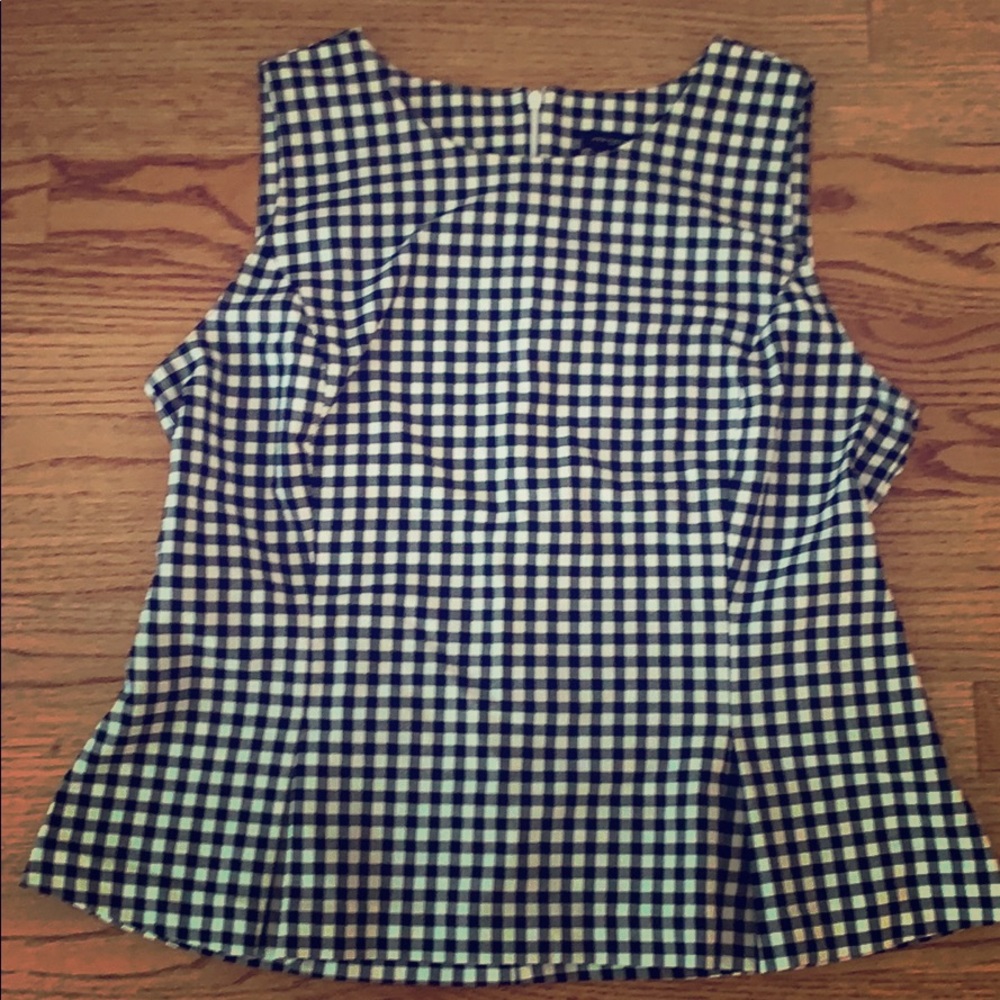 Gingham plaid tank